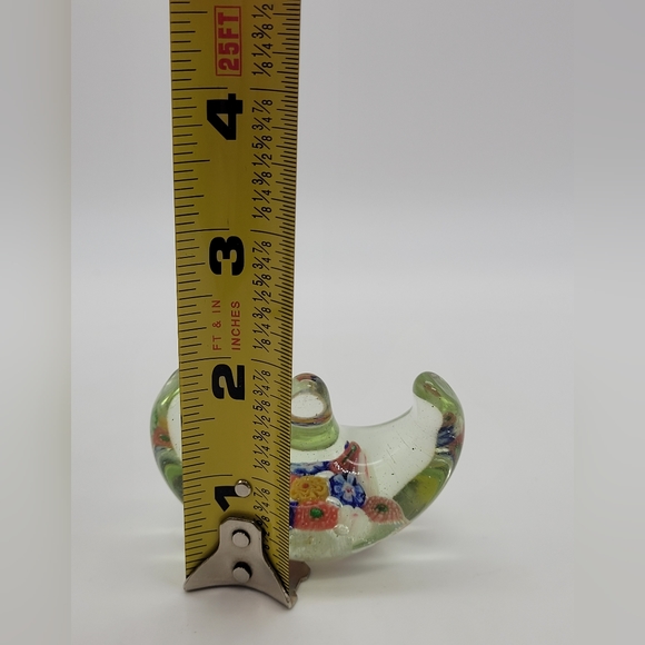 Vintage 1930s Chinese Millefiori Glass Brush Chopstick Holder Paperweight - Picture 4 of 6